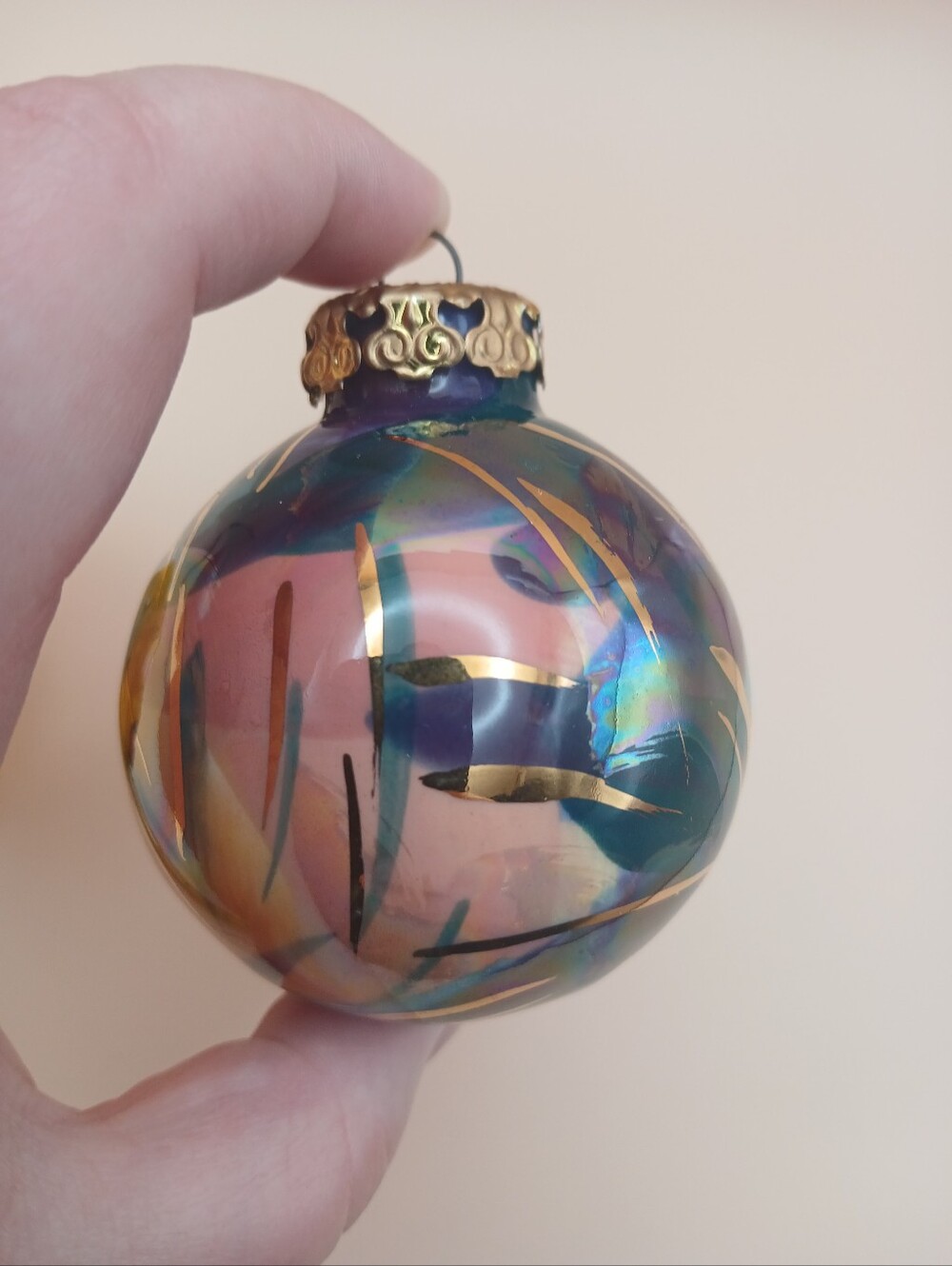 Colorful Elegant Christmas Holiday Tree Ornament